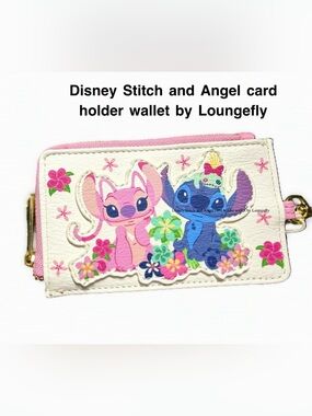 Loungefly Disney Stitch & Angel Pink Card Holder Wallet